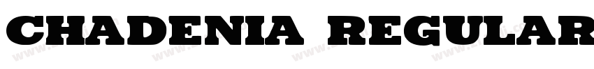 Chadenia Regular字体转换
